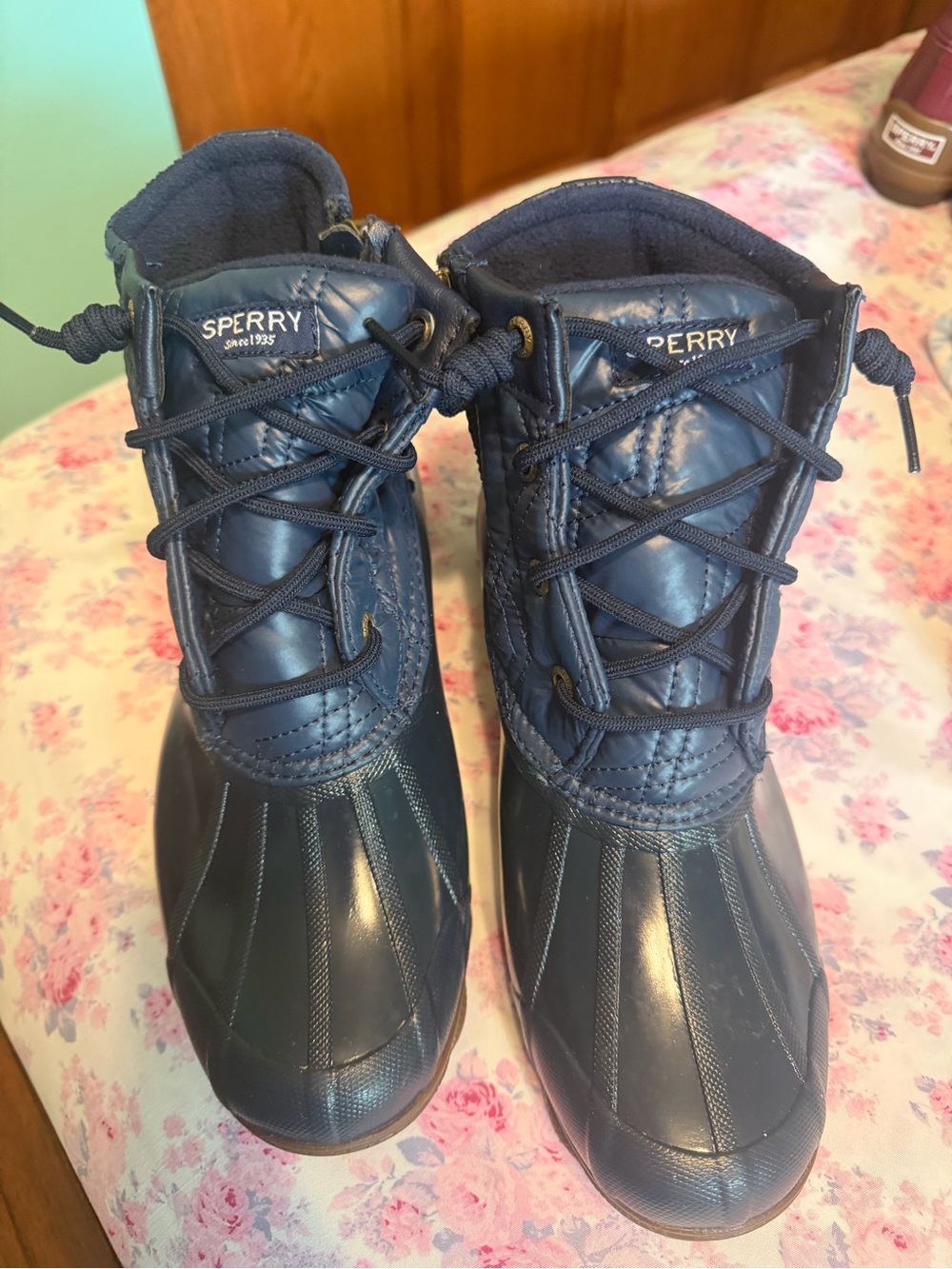 Sperry Navy Duck Boots